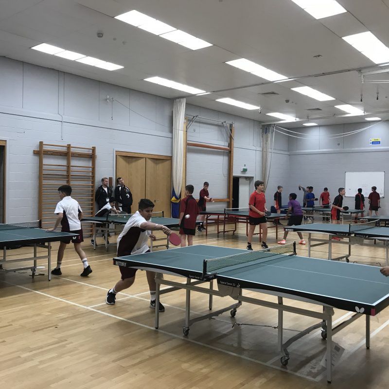 Highclare School ISA U11 and U13 Regional Table Tennis Tournament
