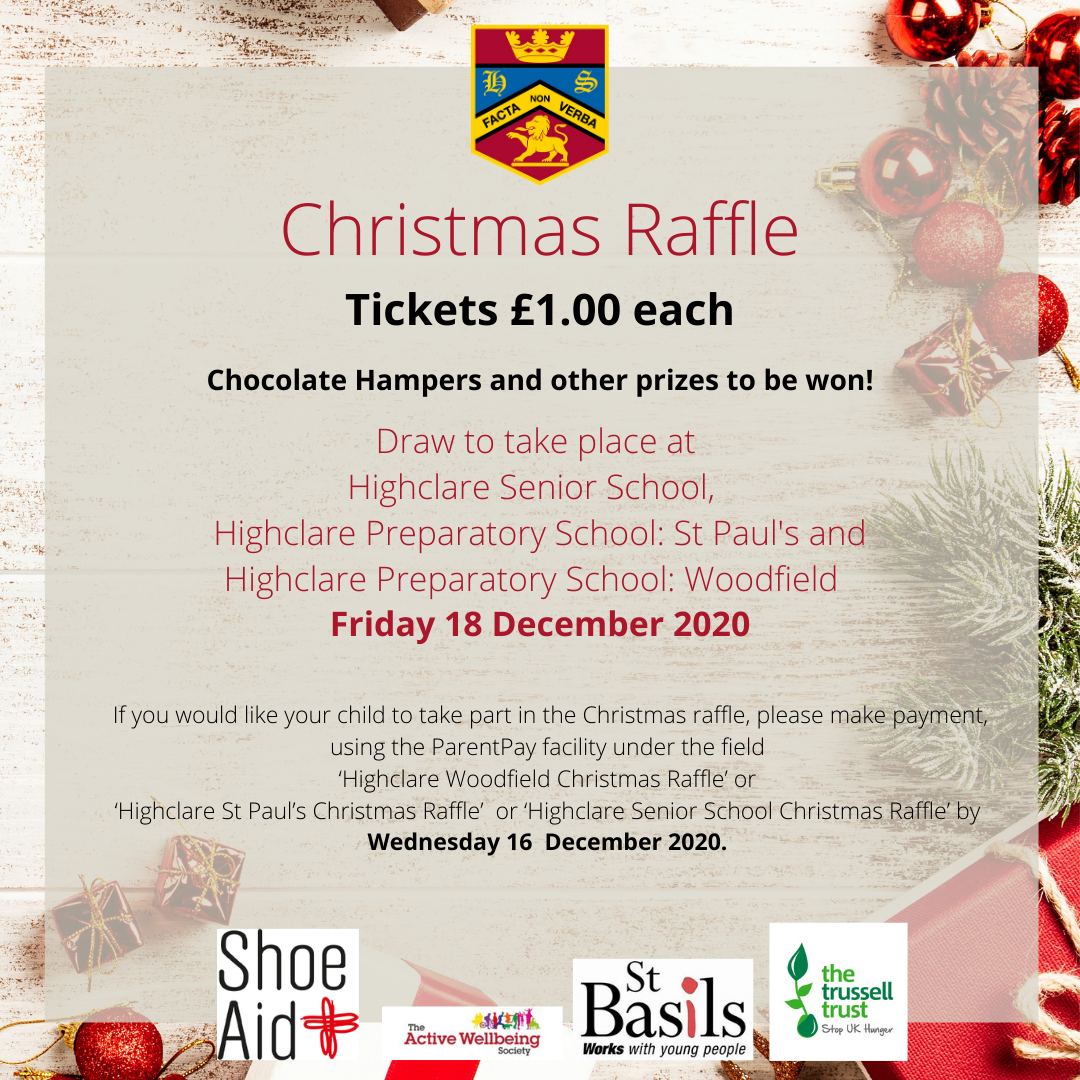 Highclare School Christmas Raffle Highclare School